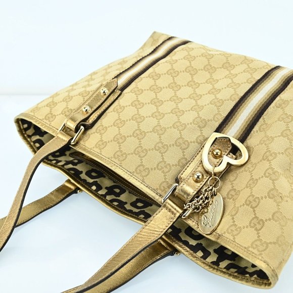 Auth Gucci Sherry Line Gg Pattern Tote #46206G26B - Picture 7 of 12